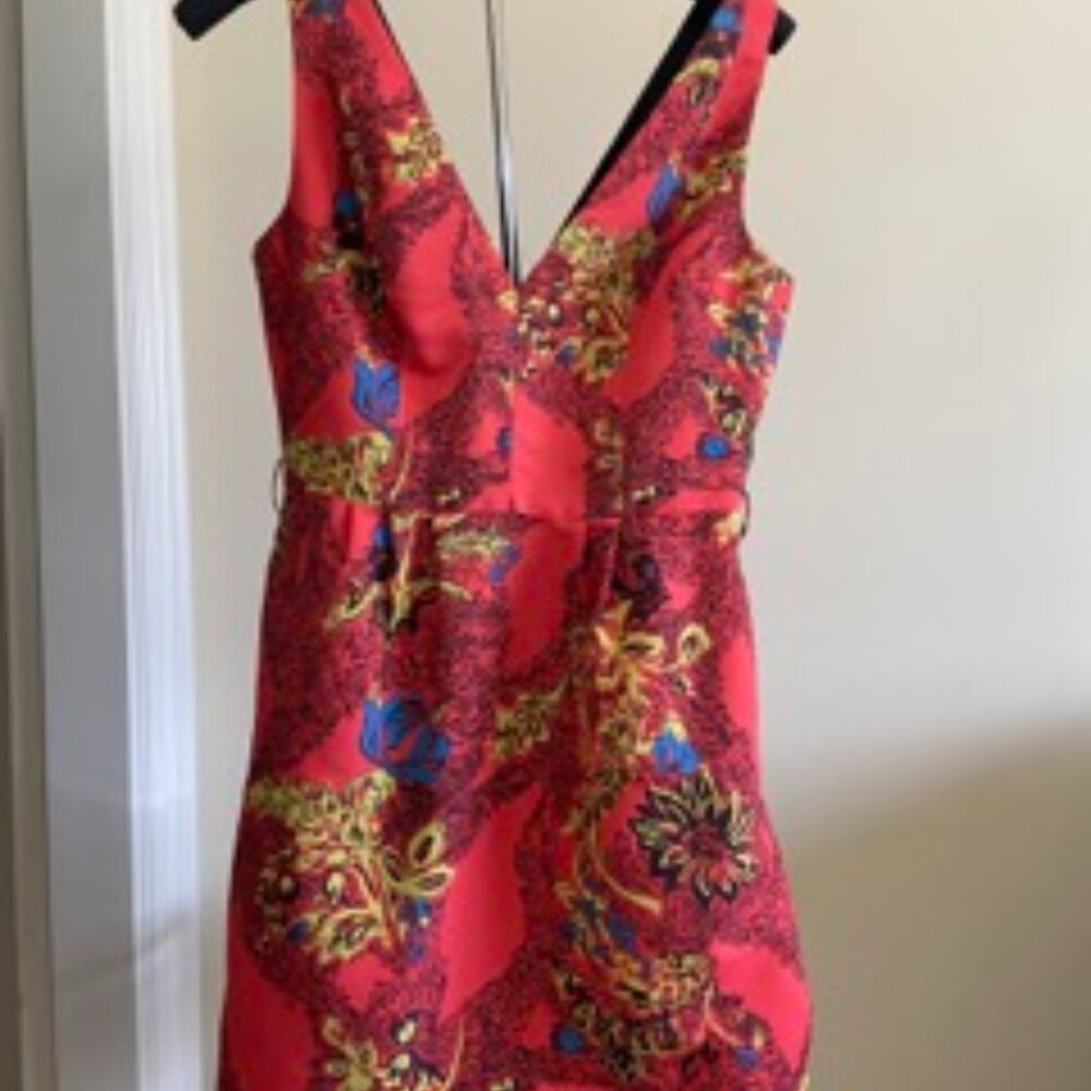 Tracy Reese Vibrant Printed Sleeveless Dress – Size 4